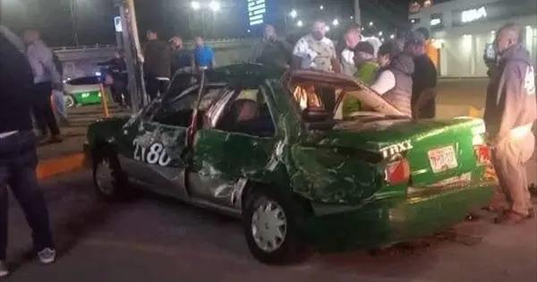 Muere taxista en volcadura frente a Citadina
