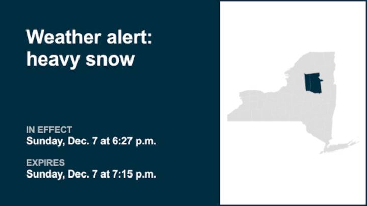 Be prepared for heavy snow in Northern Herkimer and Hamilton County Sunday evening