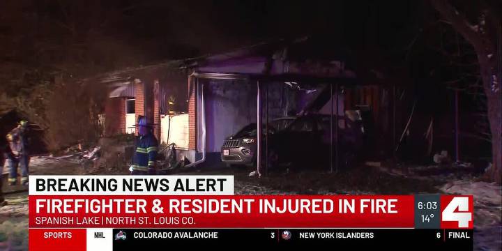 Firefighter, resident injured after responding to house fire in Spanish Lake