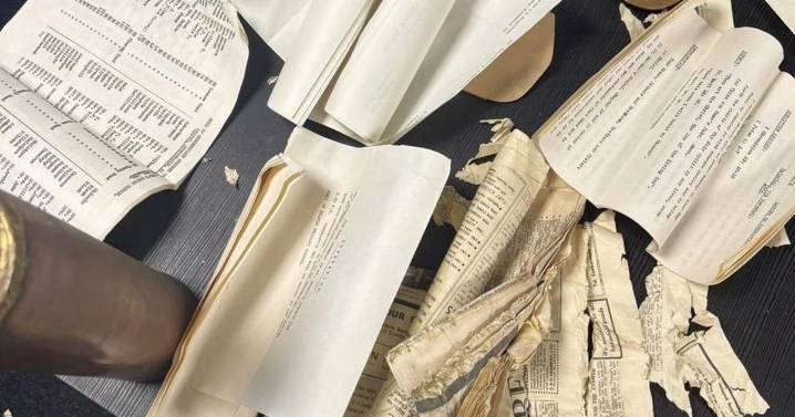 Time capsule from 60s found in rubble of burnt