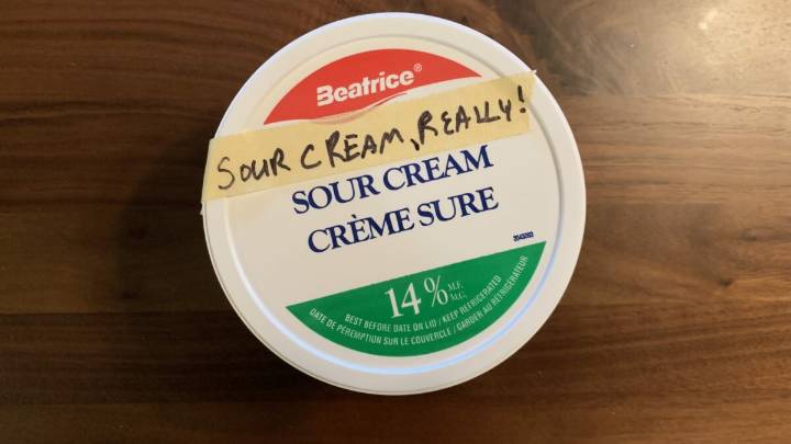 Mennonite Woman's Sour Cream Container Shockingly Contains Sour Cream