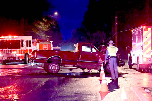 Collision blocks traffic at highways 101, 112