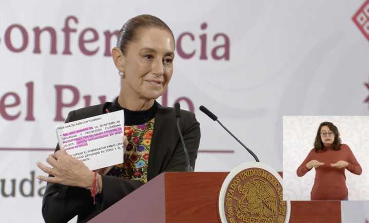 Revela Sheinbaum que agentes secuestrados en Jalisco se encuentran bien