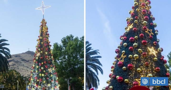 Renca da inicio a la Navidad con coro gospel, llegada de Viejito Pascuero y encendido de árbol gigante