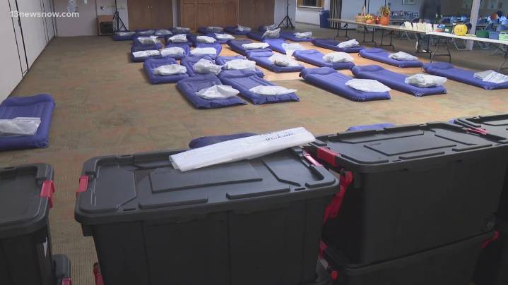 Overnight homeless shelters open for the winter in Virginia Beach