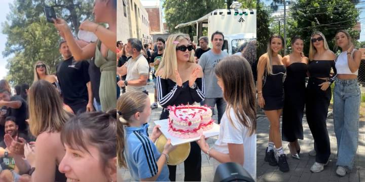 Wanda Nara festejó su cumpleaños con los participantes de MasterChef: torta de Hello Kitty y mucha felicidad