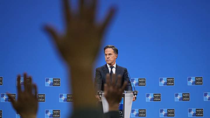 NATO chief dismisses concerns about U.S. commitment to the alliance ahead of Ukraine meeting