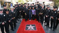 Los Angeles Fire Department receives Award of Excellence star near Hollywood Walk of Fame