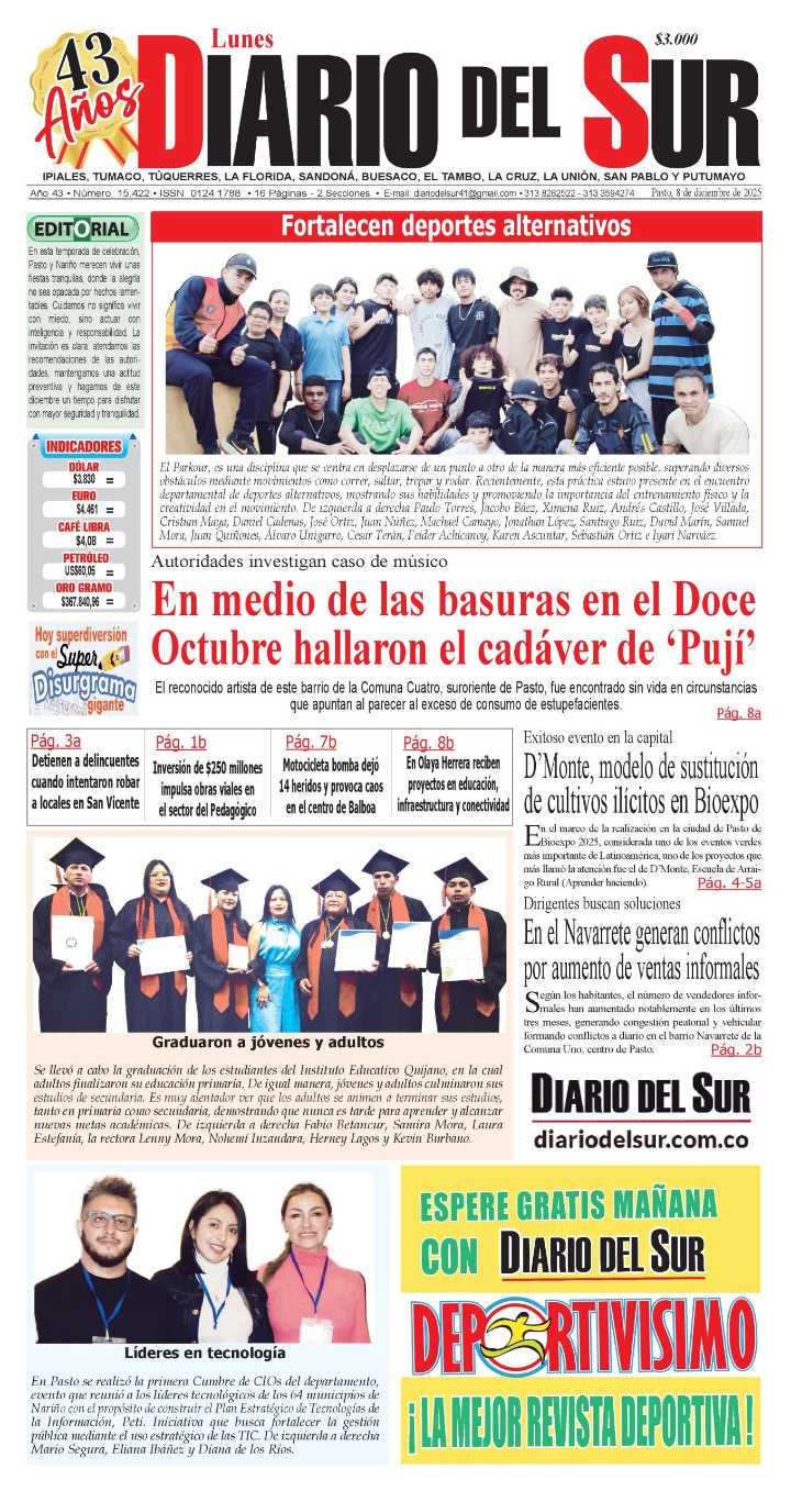 Portada 8 de diciembre de 2025