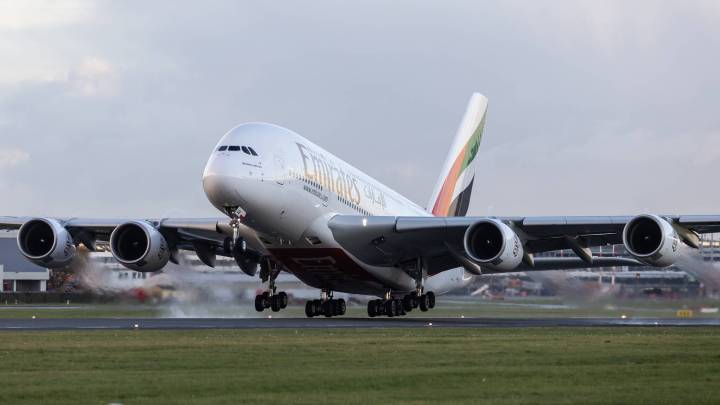Emirates Airbus A380 Grounded After Fuel Truck Collision At Manchester Airport