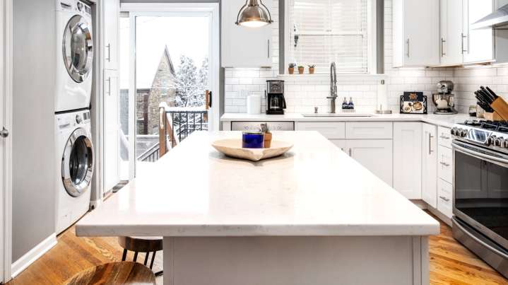 This Breathtaking Makeover Turns A Kitchen Into A Sparkling Winter Wonderland