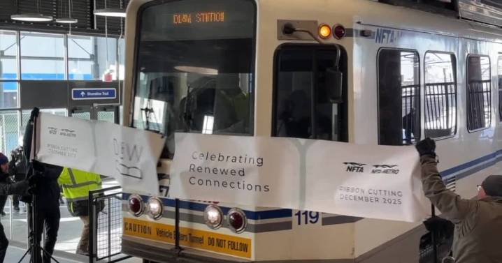 NFTA cuts the ribbon on new DL&W station, extending metro rail service in Buffalo