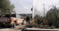 Fuga de combustible en Atotonilco de Tula: chorro de 20 metros por posible ruptura de ducto de Pemex