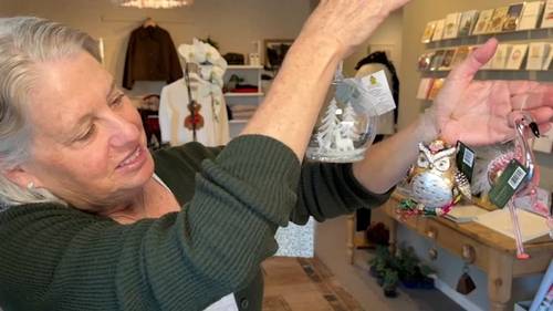 Ornaments for Altadena collecting special holiday items for Eaton Fire victims