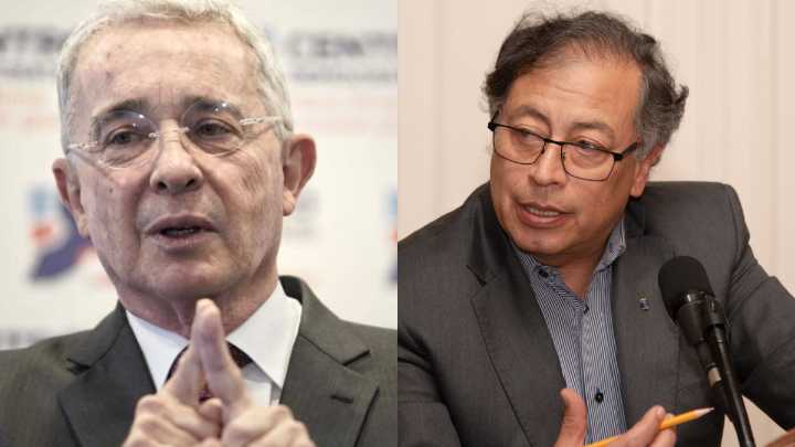 Álvaro Uribe lanza críticas al presidente Gustavo Petro: 'Los domingos se despierta a insultarme'