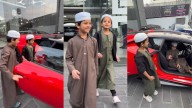 Little car lovers’ big moment: Hyderabad kids get to sit inside Lamborghini