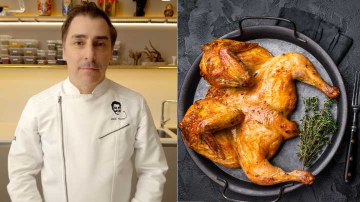 El truco de un chef para cocinar el pollo asado sin que se reseque