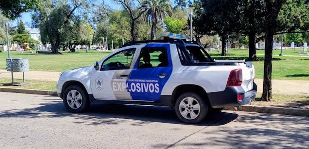 Por «PIrotecnia Cero» la división explosivos de la Policía se encuentra en General Villegas