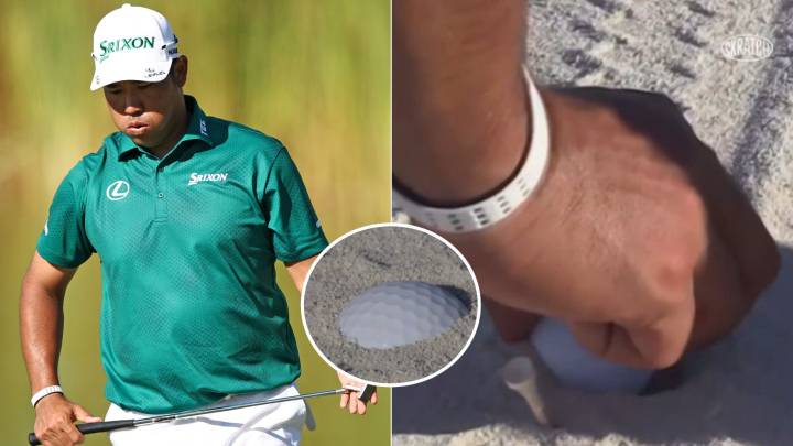 Hideki Matsuyama's Ball Run Over By Golf Cart At Hero World Challenge