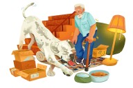 I’m taking coping cues from the good humour of my blind dog