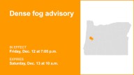 Dense fog advisory active for Lane County Lowlands until Saturday morning