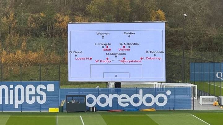 La última innovación de Luis Enrique sorprende en el PSG: una pizarra gigante