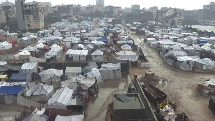 Gaza City camps engulfed by floodwaters