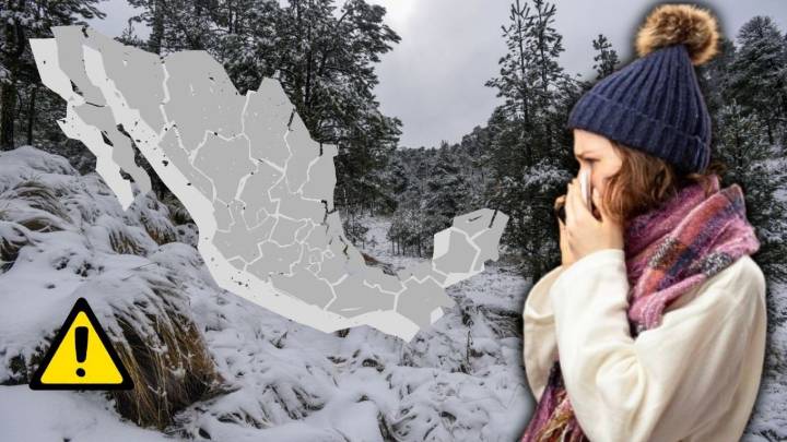 Frente frío 18 CONGELARÁ a más de 8 estados con -5 grados del viernes 5 al domingo 7 de diciembre