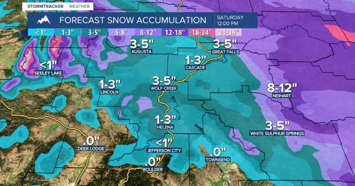 Colder with some snow/rain through Friday