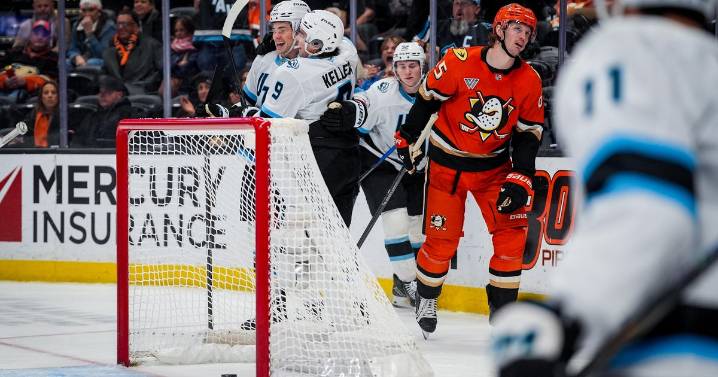 Peterka has 2 goals and 2 assists, Vejmelka gets first shutout of season as Mammoth beat Ducks 7