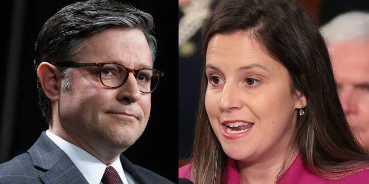 GOP feud breaks out after Elise Stefanik accuses Speaker Johnson of protecting the deep state