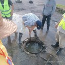 Solventaron bote de aguas servidas en Cristóbal Colón