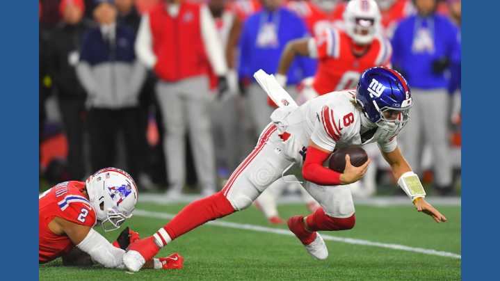 Another hard hit to Jaxson Dart underscores tough return for Giants rookie quarterback