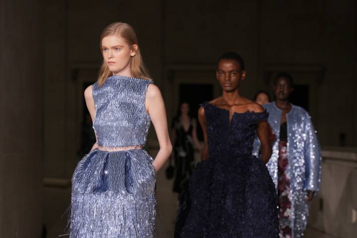 From sequins to shearling, texture is taking over festive wardrobes