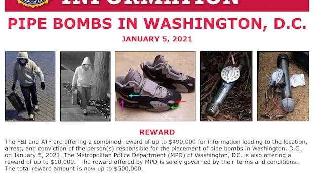 FBI arrests person suspected of planting pipe bombs on eve of U.S. Capitol riot, sources say