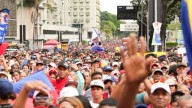 En las calles de Caracas manifestaron su apoyo al presidente Maduro y contra las amenazas militares de EEUU