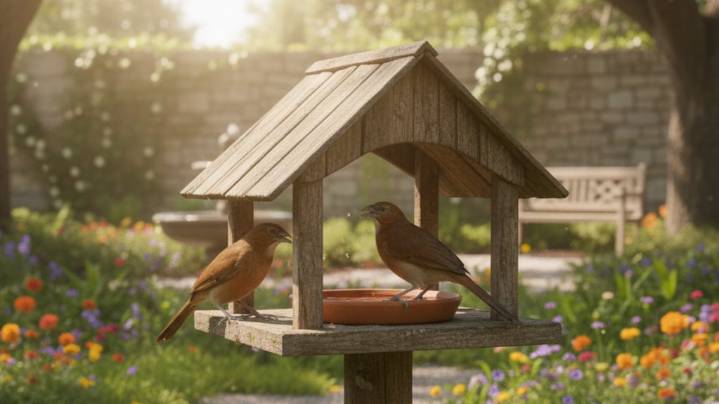 Los horneros visitarán tu jardín todos los días en diciembre si dejás este producto natural en una bandeja