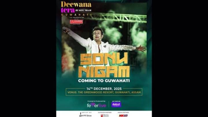 Agency News ‘Deewana Tera’ Tour 2025: Sonu Nigam to Perform First-Ever Solo Live in Guwahati on December 14 (View Post)