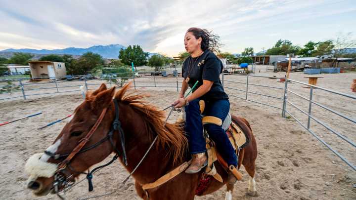 Eva Alvarez talks about her therapeutic horses at Rancho 3 Agavez