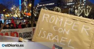 Una concentración en la sede del Parlamento Europeo en Madrid exige la salida de Israel de Horizon Europe: “Pagamos con dinero público un genocidio”