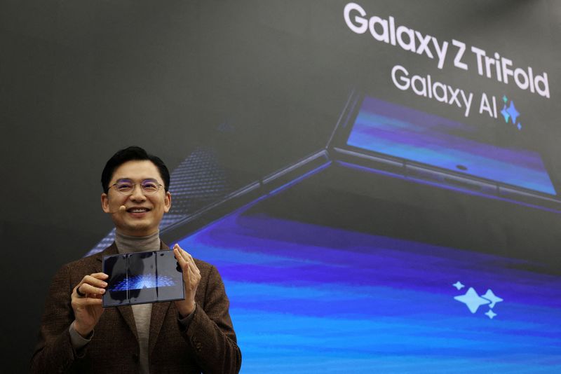 Samsung unveils first multi-folding phone as competition set to heat up