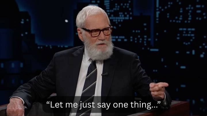 David Letterman sticks up for Jimmy Kimmel over his ongoing Trump feud