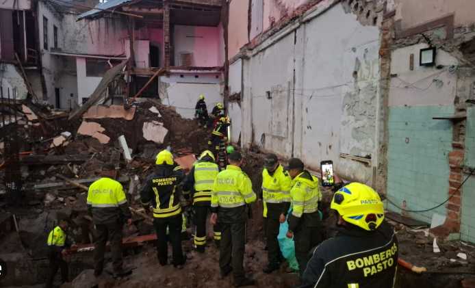 Se desplomó una vivienda en el Barrio Obrero de Pasto