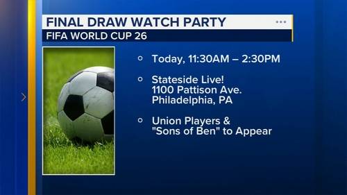 Watch party planned for FIFA Final Draw ahead of 2026 World Cup