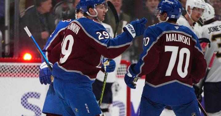 Nathan MacKinnon leads a balanced scoring attack as Avalanche cruise to 6