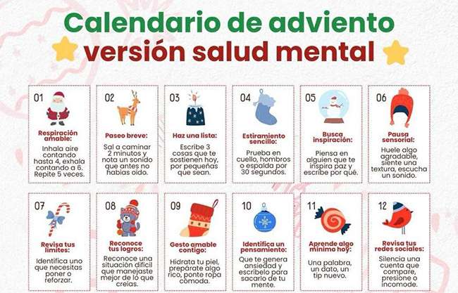 Diócesis de Saltillo presenta Calendario de Adviento versión salud mental