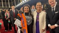 Pisa Sheinbaum alfombra roja del sorteo de la Copa Mundial FIFA 2026