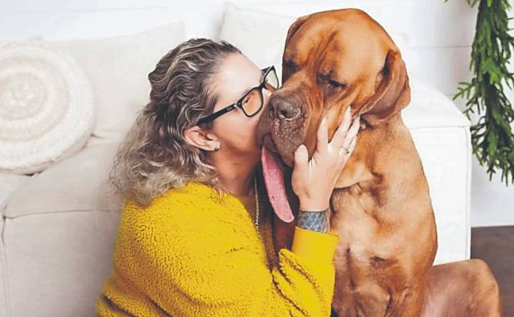 Ozzy es el perro con la lengua más larga del mundo y come un kilo de croquetas al día