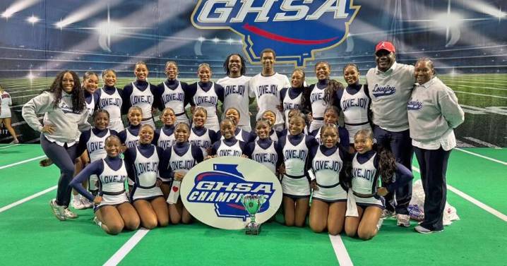Lovejoy celebrates Game Day Cheerleading state championship