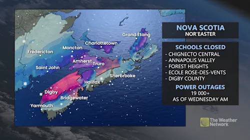 Nor’easter hits East Coast: Heavy snow, winds cause outages, disrupt travel